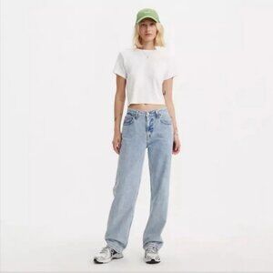 Levi's Women’s Low Pro Straight Leg Blue Jeans Light Wash Cotton Size 30 NWT